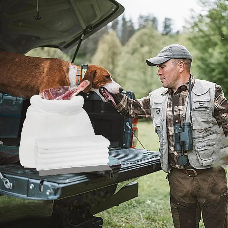 Hunting Game Bags 6X Moose Game Bags With Reflective Strip Reusable Wild Game Meat Bags Hunting Accessories For Elk Caribou Deer