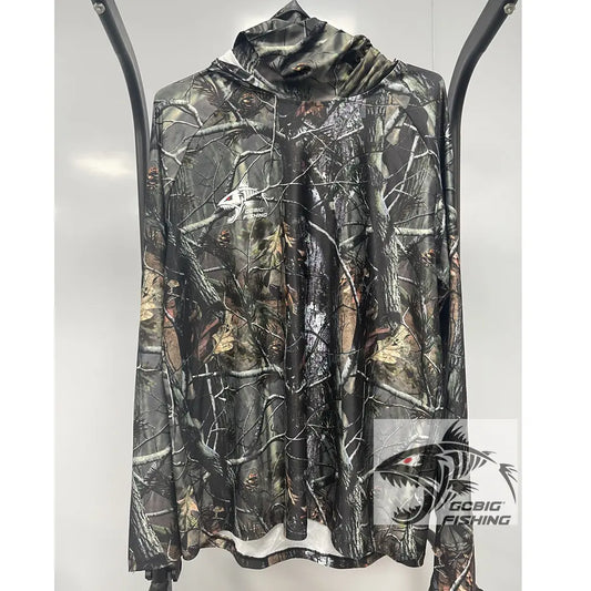 HUK New Long Sleeve Hooded Face Cover Fishing Shirts Quick Dry Sweatshirts Breathable UV Protection Men Fishing Jerseys  UPF 50+
