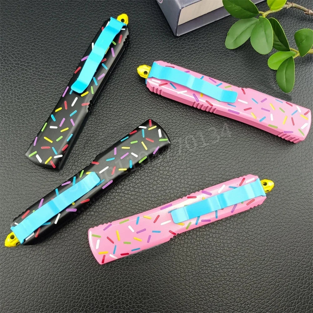 Mic Folding Knife UT85 D2 Blade Aluminum Alloy Handle High Quality Outdoor EDC Camping Hiking Hunting Pocket Knives