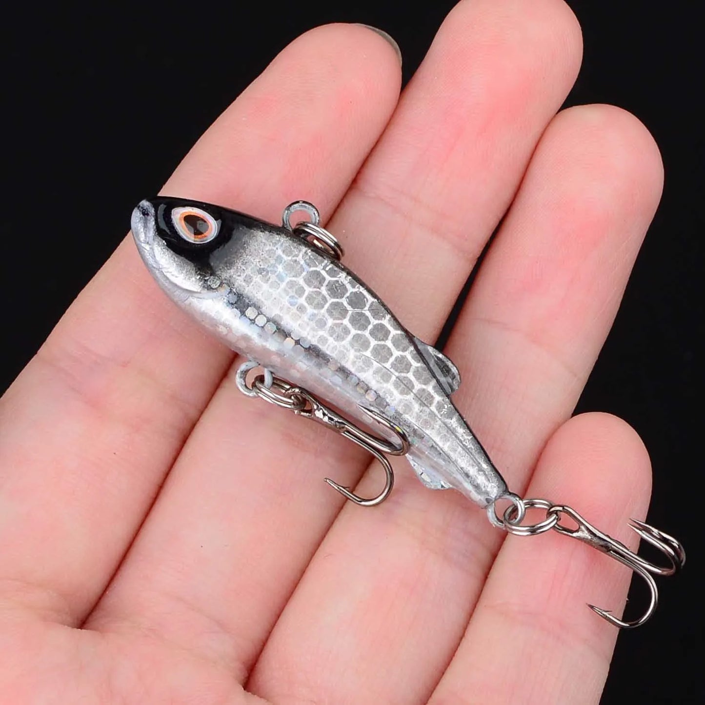 1Pc Mini VIB Fishing Lure Vibration Artificial Baits Winter Ice Fishing Wobblers Bass Crankbait Fishing Tackle