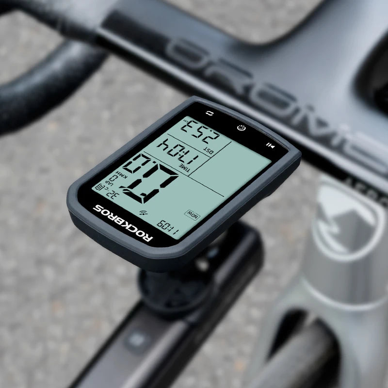ROCKBROS Wireless GPS Bicycle Computer - Speed Measurement, Positioning, Odometer with Cadence Sensor for Mountain Road Cycling
