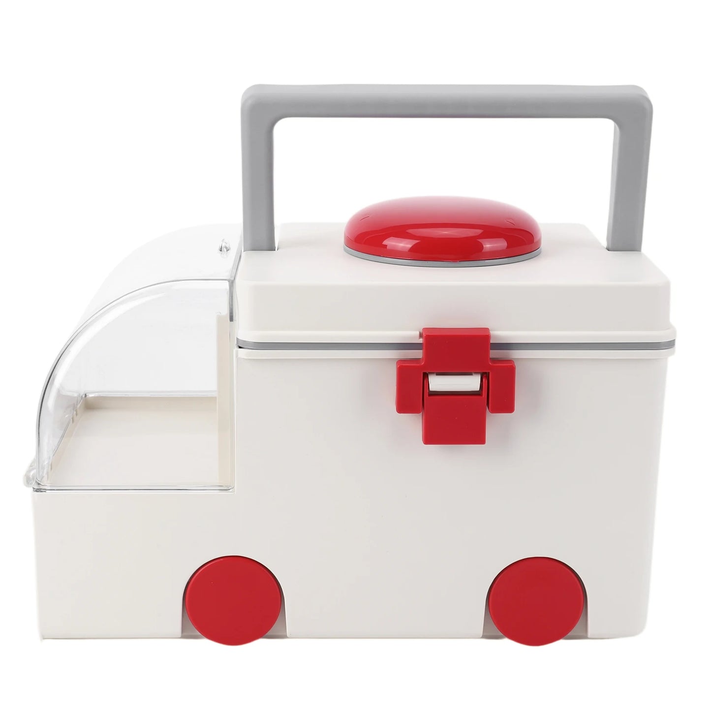 Car-Shaped Household Medicine Box Large Capacity Home Medicine Organizer Wear Resist Plastic First Aid Kit for Room Decor