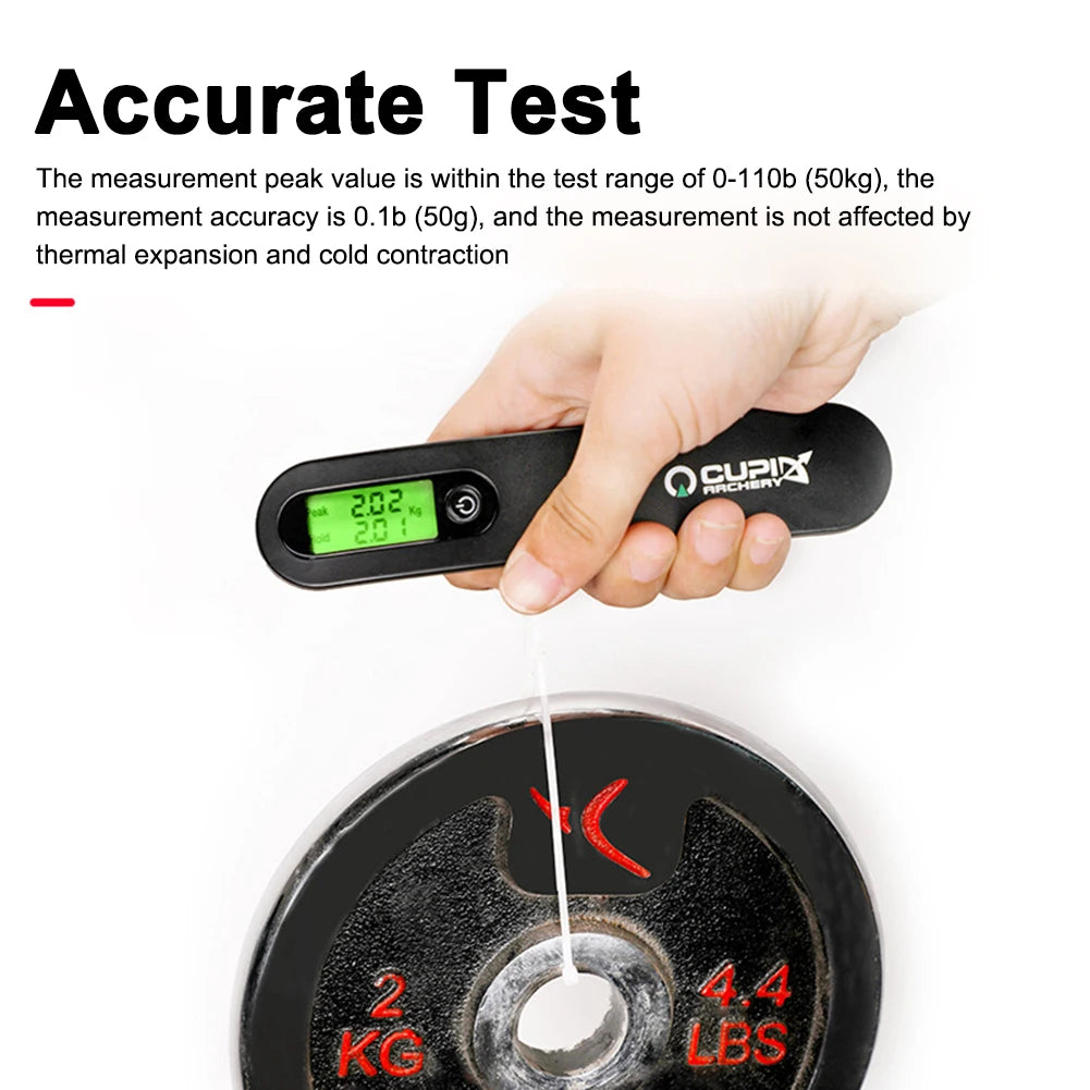 110lbs Electric Digital Bow Scale LED Display Electronic Weighing Device Measuring Test Tool Archery Accressories