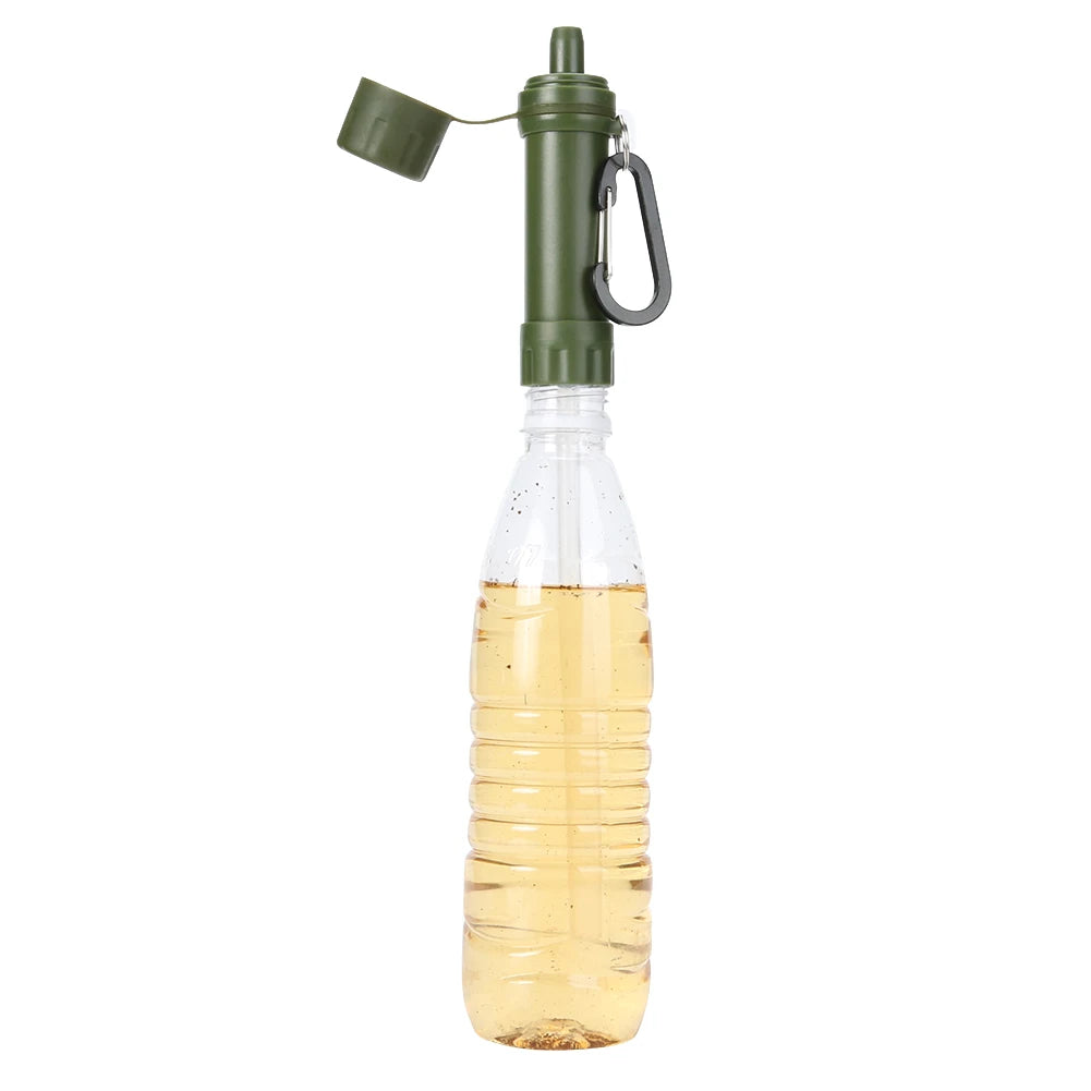 Outdoor Personal Drinking Water Filtering Tools Survival Water Filter with Straw