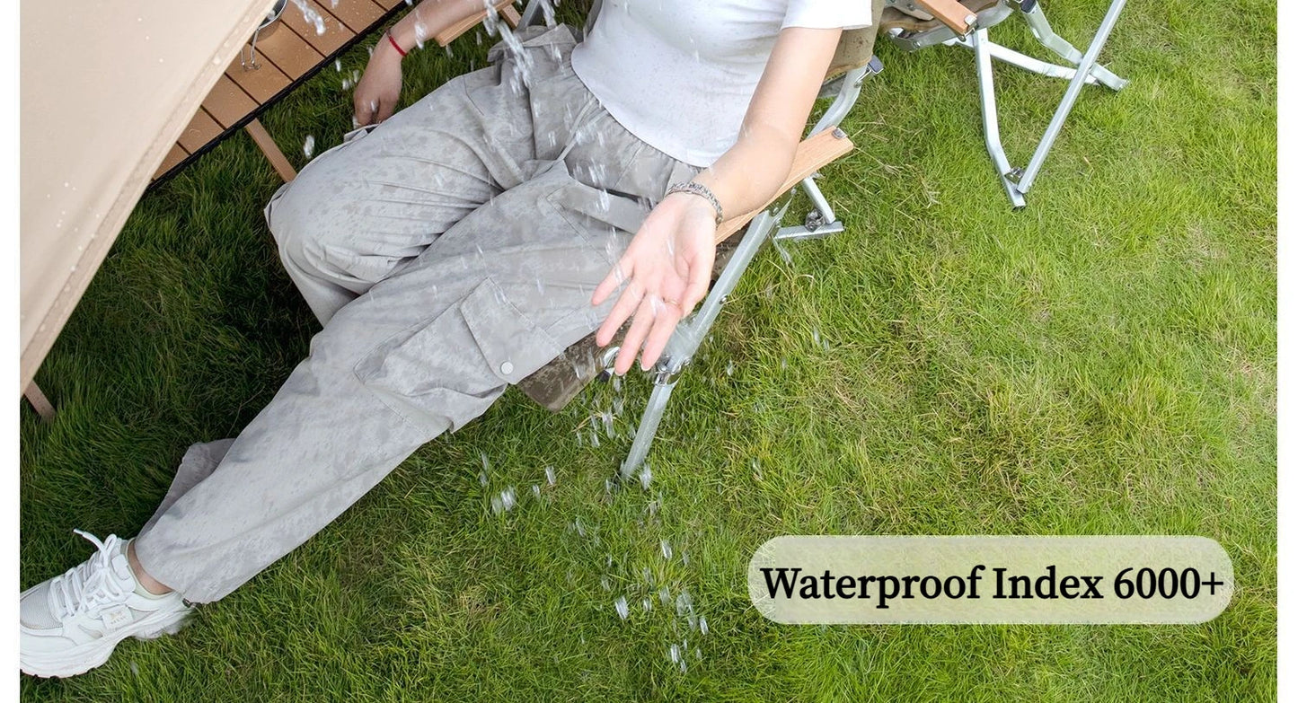 Mountainhiker Outdoor cat ear canopy tent blackout black rubber Waterproof Sun Shelters Camping 28㎡ Quick Setup Sunshade Awning