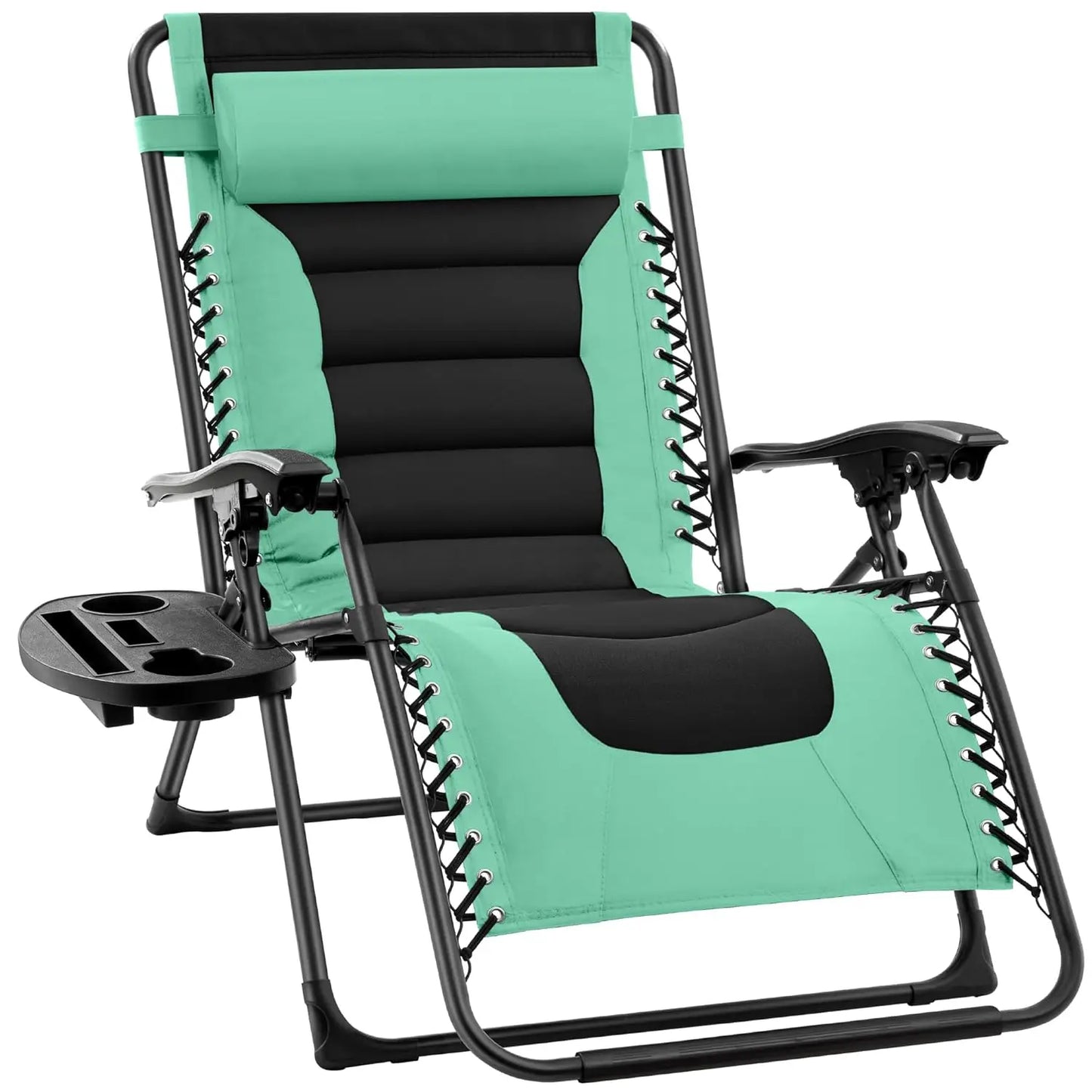 Oversized Padded Zero Gravity Chair, Folding Outdoor Patio Recliner, XL Anti Gravity Lounger for Backyard, Customized