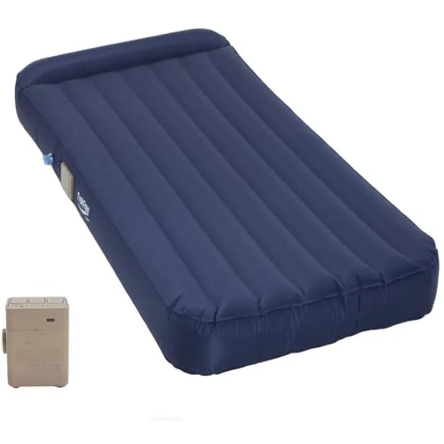 4 Season Self-Inflating Sleeping Pad with Electric Pump for Camping Tent Travel Car Lightweight Foam Mattress in Blue Quick Inf