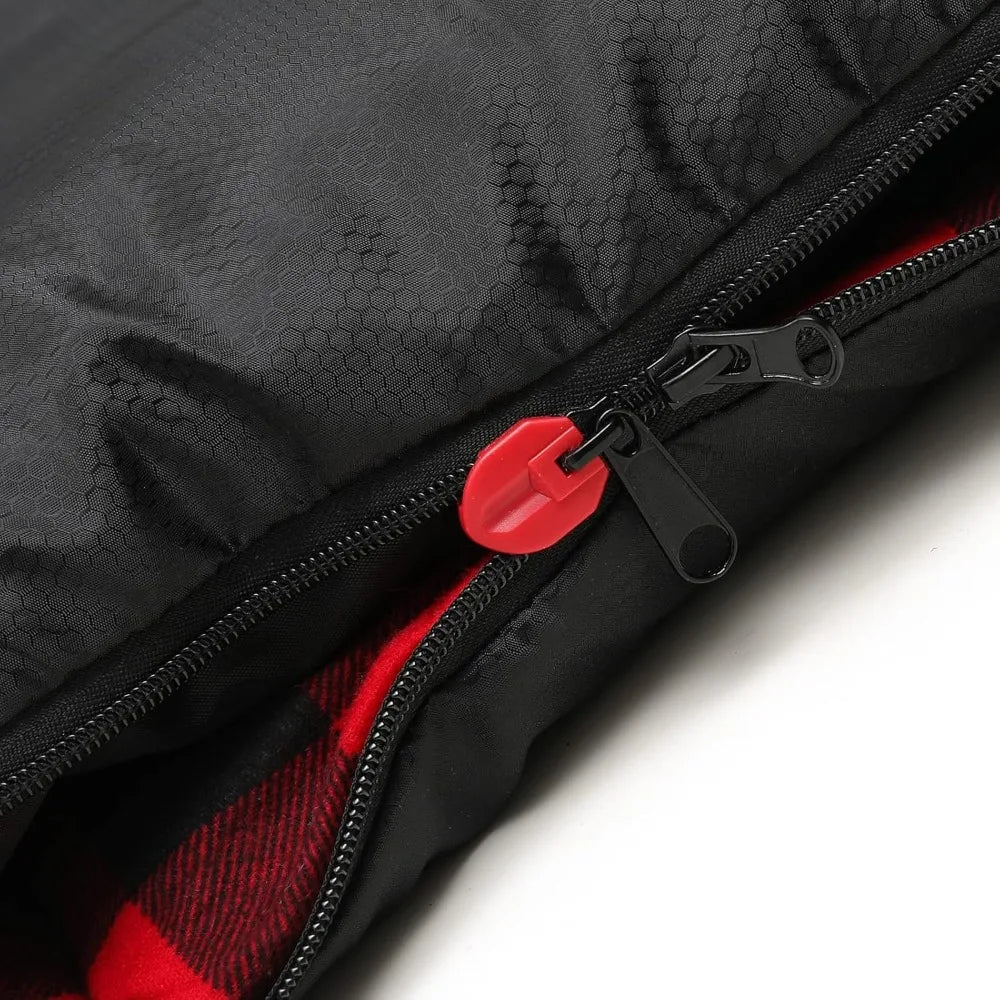 Adults Extra Large 0 Degree Sleeping Bags for Cold Weather Camping, Winter Use Below Zero, 20-15 Flannel, Big and Tall XXL