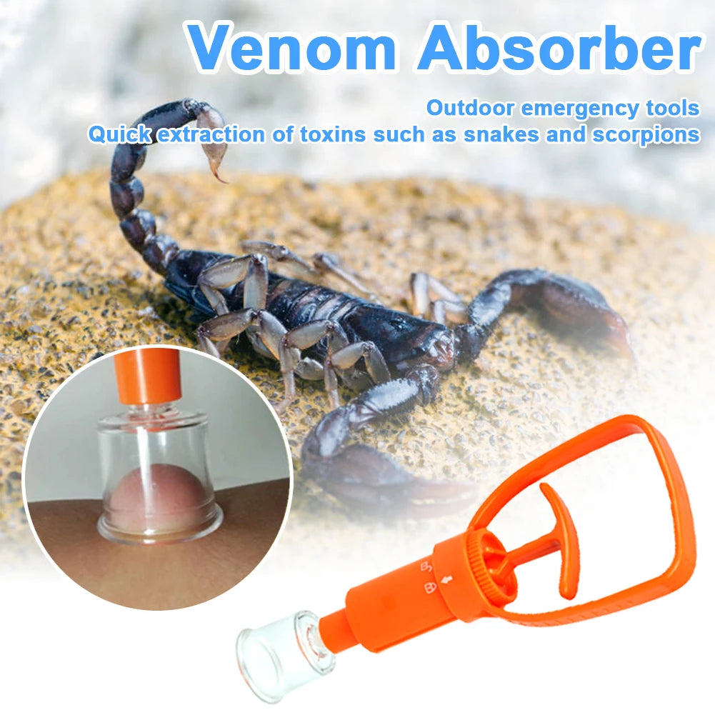 Outdoor Safety Venom Snake Mosquito Bite Camping Survival Venom Extractor Pump Poison Remover First Aid Equipment