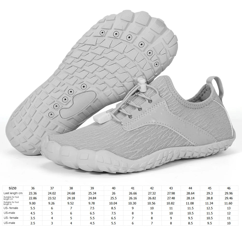 Unisex Water Shoes Lightweight Aqua Shoes Non Slip Barefoot Beach Shoes Quick Drying Lightweight Gym Sneakers for Water Sports
