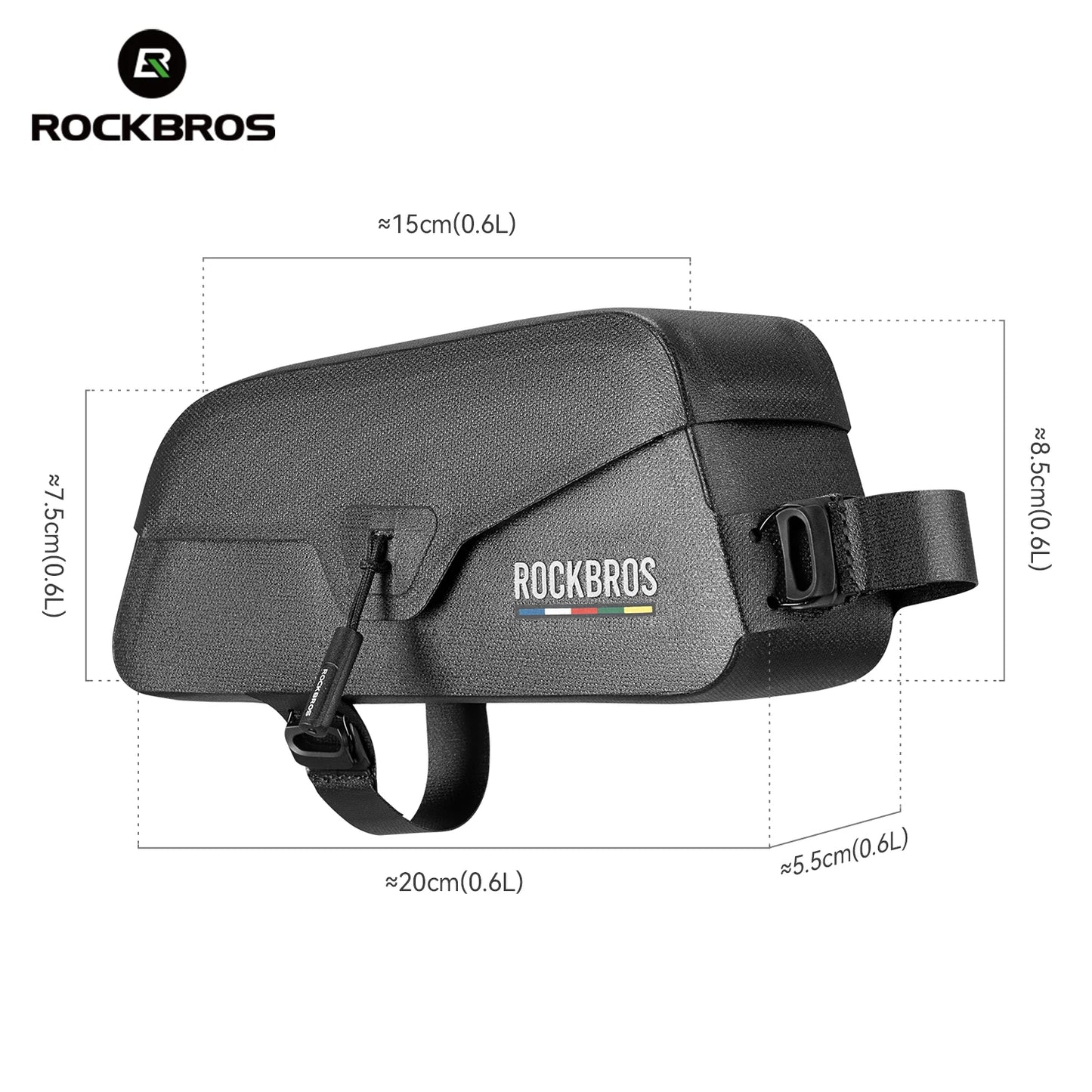 ROCKBROS ROAD TO SKY Magnetic Bicycle Bags Lid Top Tube Bag Waterproof Suction Front Bag Mobile Phone Bags