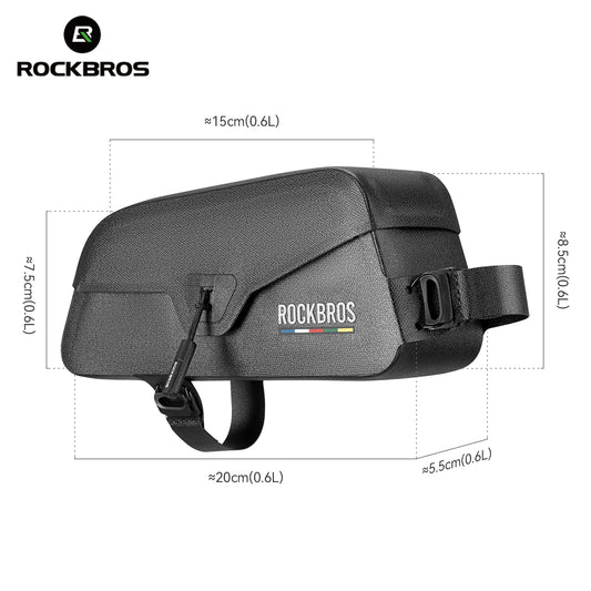 ROCKBROS ROAD TO SKY Magnetic Bicycle Bags Lid Top Tube Bag Waterproof Suction Front Bag Mobile Phone Bags