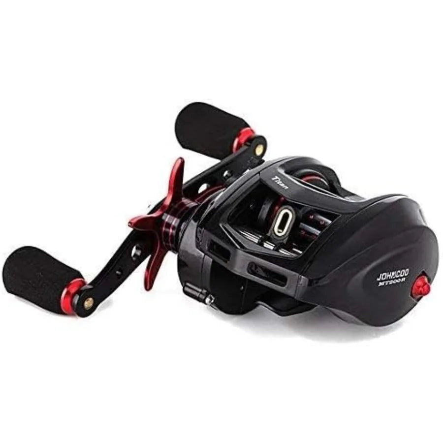 Titan Baitcasting Reel Max Drag 13 Kgs Big Fish Fishing Reel for Saltwater and Freshwater Heavy Duty Fishing Application with H
