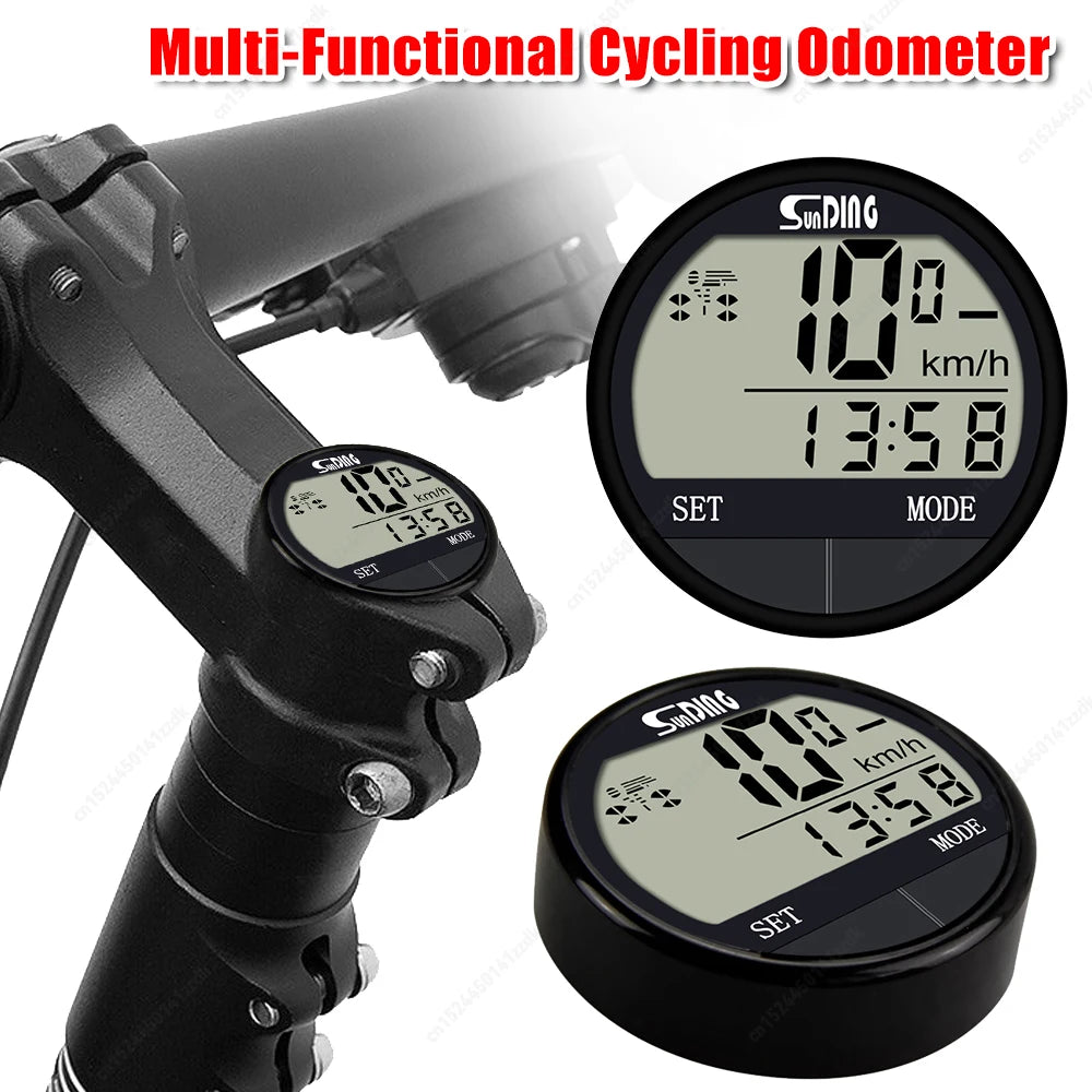 Bike Computer LED Digital Bicycle Speedometer Odometer with Screen Cycling Computer Waterproof for Men Women Teens Bikers Outdoo