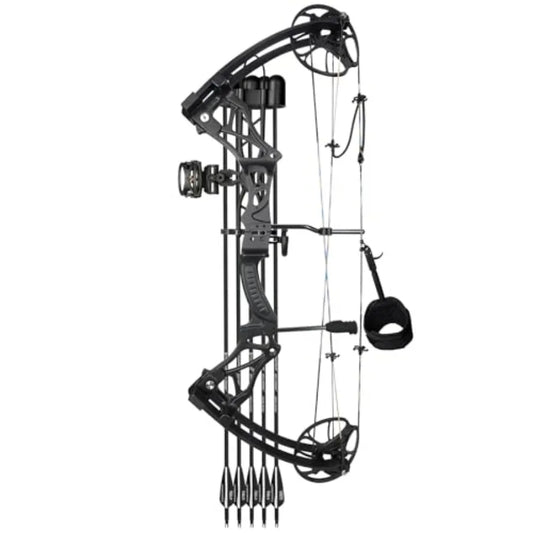 Lightweight Compound Bow Package Fully Adjustable for Adults and Teens23.5"-31" Draw Length 0-70LBS Draw Weight Up to 320 FPS L