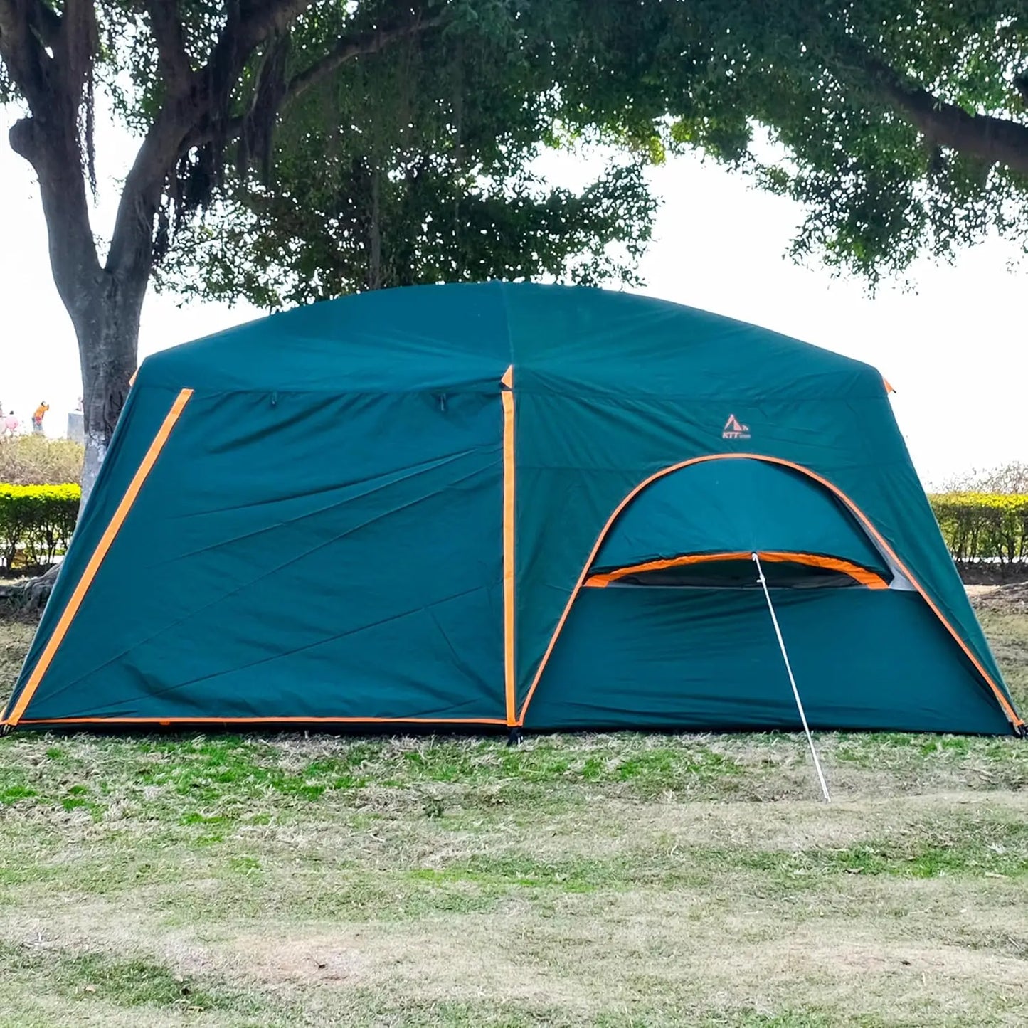 Extra Large 12 Person Family Cabin Tent with Rainfly, Bay Windows, Waterproof for Outdoor Camping