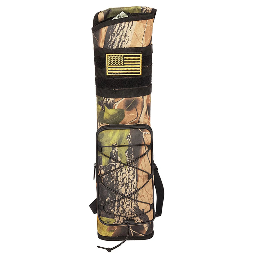 Archery Bow Holder Compound Recurve Bow Quiver Storage Bag Bottom Thickening Adjustable Strap Outdoor Hunting Bag Accessories