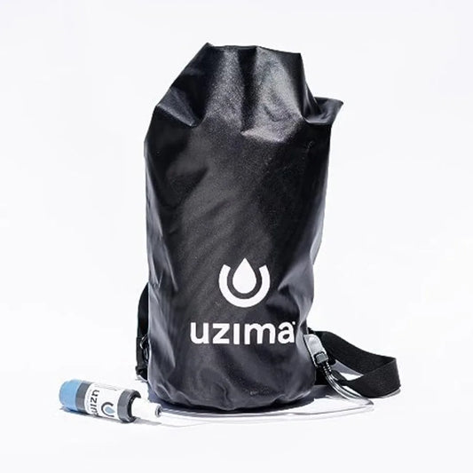 UZ-BP 17.5L Gravity Water Filter System - WHO Certified Backpacking Water Filtration System - Survival Gear for Bug Out Bag - A