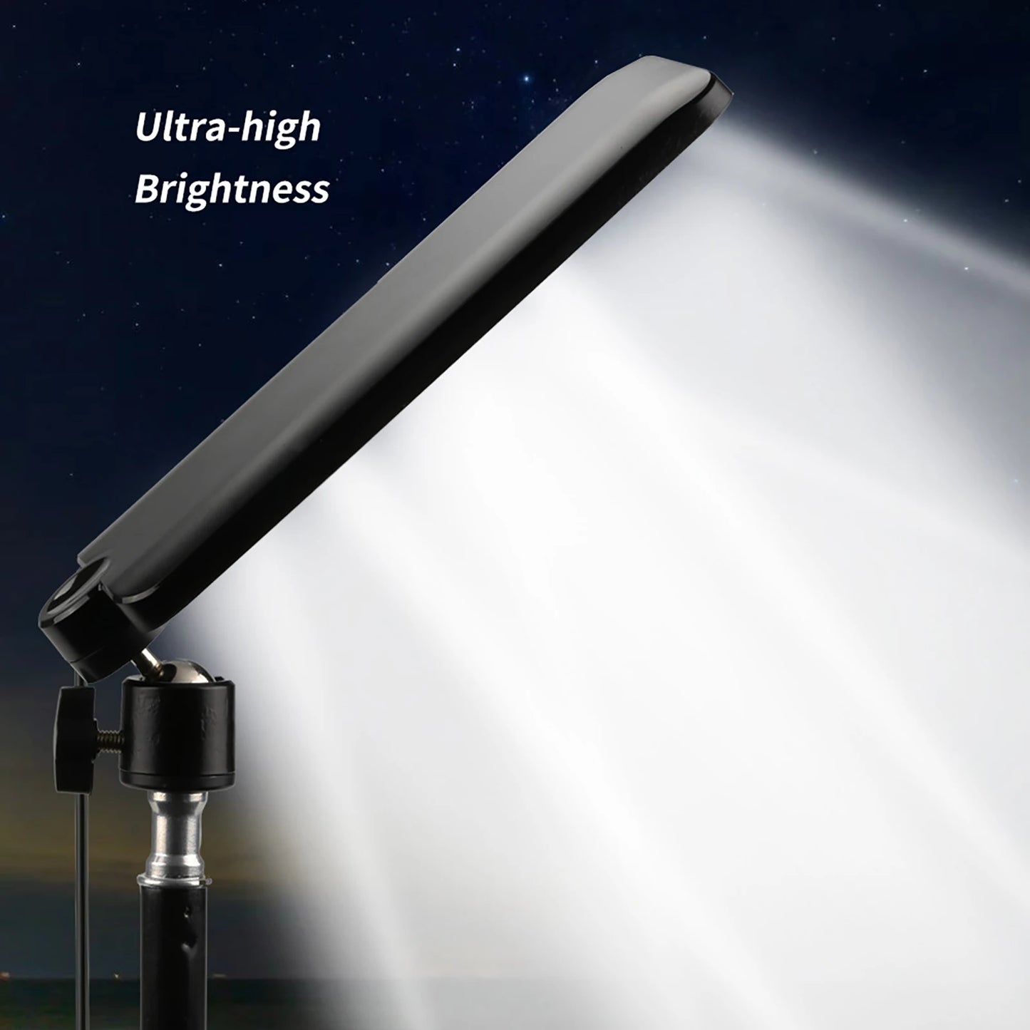 USB Rechargeable Work Light with Tripod Stand LED Barbecue Lamp 1680 Lumen Night Fishing Lights for Camping Hiking Night Fishing