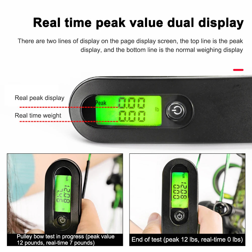 110lbs Electric Digital Bow Scale LED Display Electronic Weighing Device Measuring Test Tool Archery Accressories