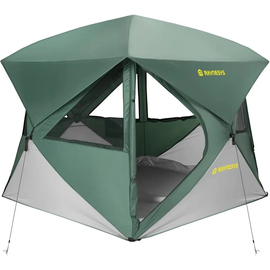 Camping Tent 4 Person Tent for Camping Setup in 60 Seconds 4 Person Pop up Tents Hub Tents WaterResistant Windproof Instant Cab