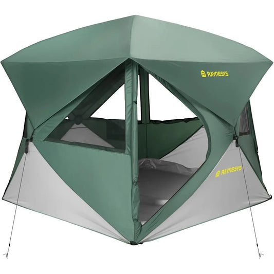 Camping Tent 4 Person Tent for Camping Setup in 60 Seconds 4 Person Pop up Tents Hub Tents WaterResistant Windproof Instant Cab