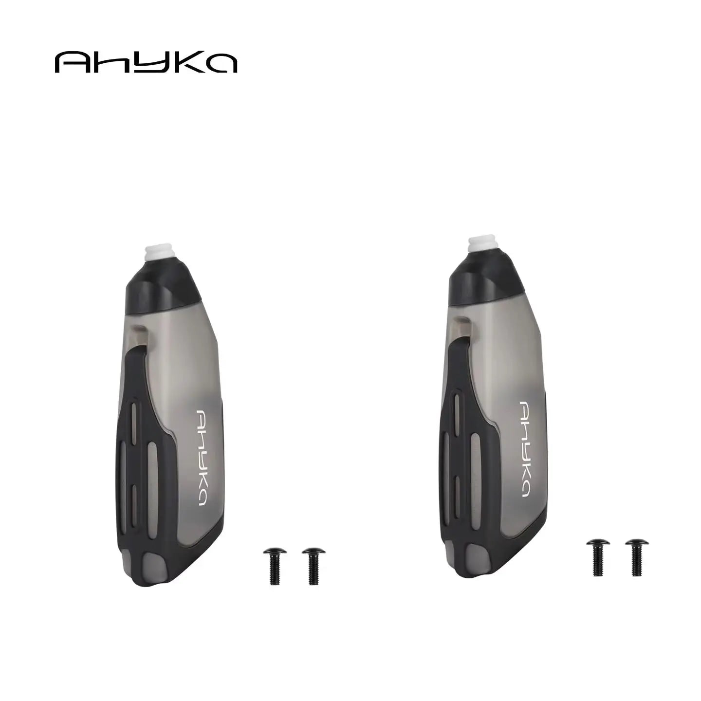 AhyKa Aerodynamic Bike Water Bottle Set 600ml Lightweight Road Bike Cycling Water Bottle Squeeze to Drink Design