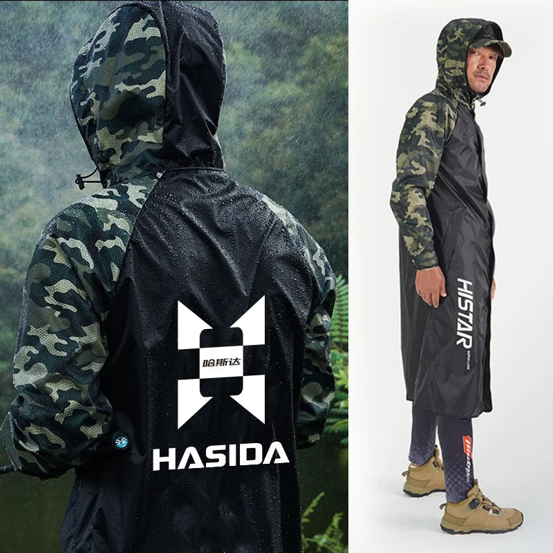 HISTAR Fishing Raincoat Type-Long Waterproof Thin Oxford Cloth Soft TPU Fabric Lightweight Hot Selling Portable Raincoat