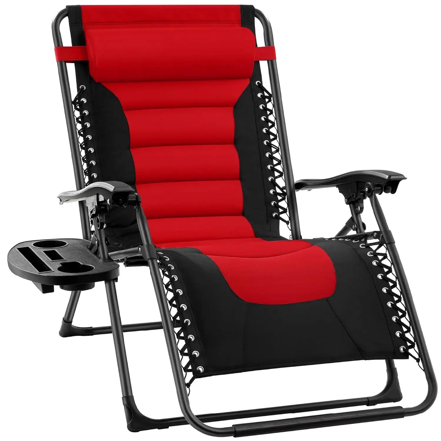 Oversized Padded Zero Gravity Chair, Folding Outdoor Patio Recliner, XL Anti Gravity Lounger for Backyard, Customized