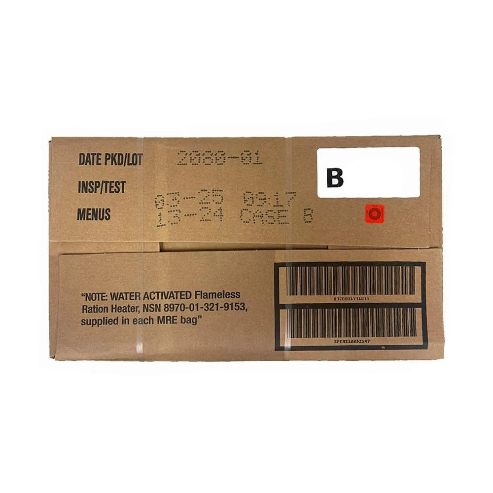 2026 US Military Surplus MRE Meals Ready to Eat Case with Heater Emergency Food Ration Bulk Supply for Camping Outdoor