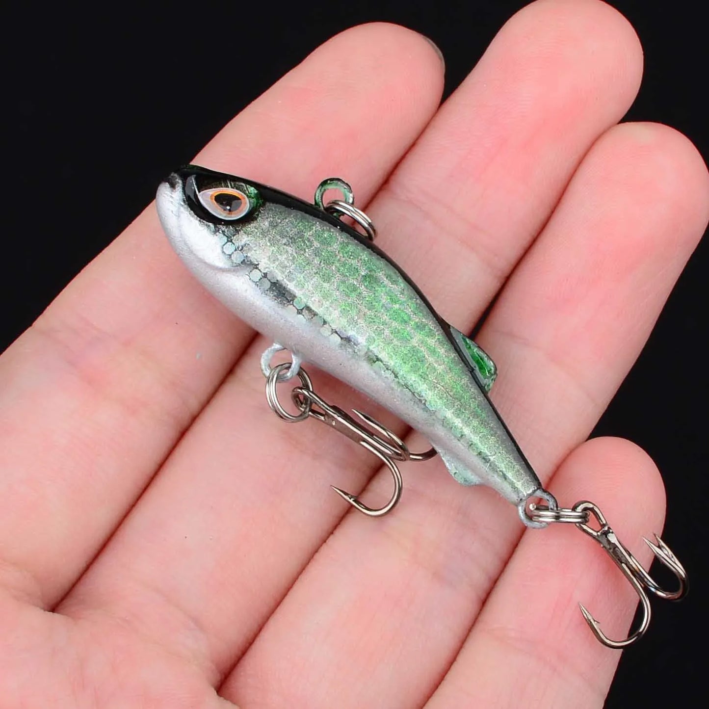 1Pc Mini VIB Fishing Lure Vibration Artificial Baits Winter Ice Fishing Wobblers Bass Crankbait Fishing Tackle