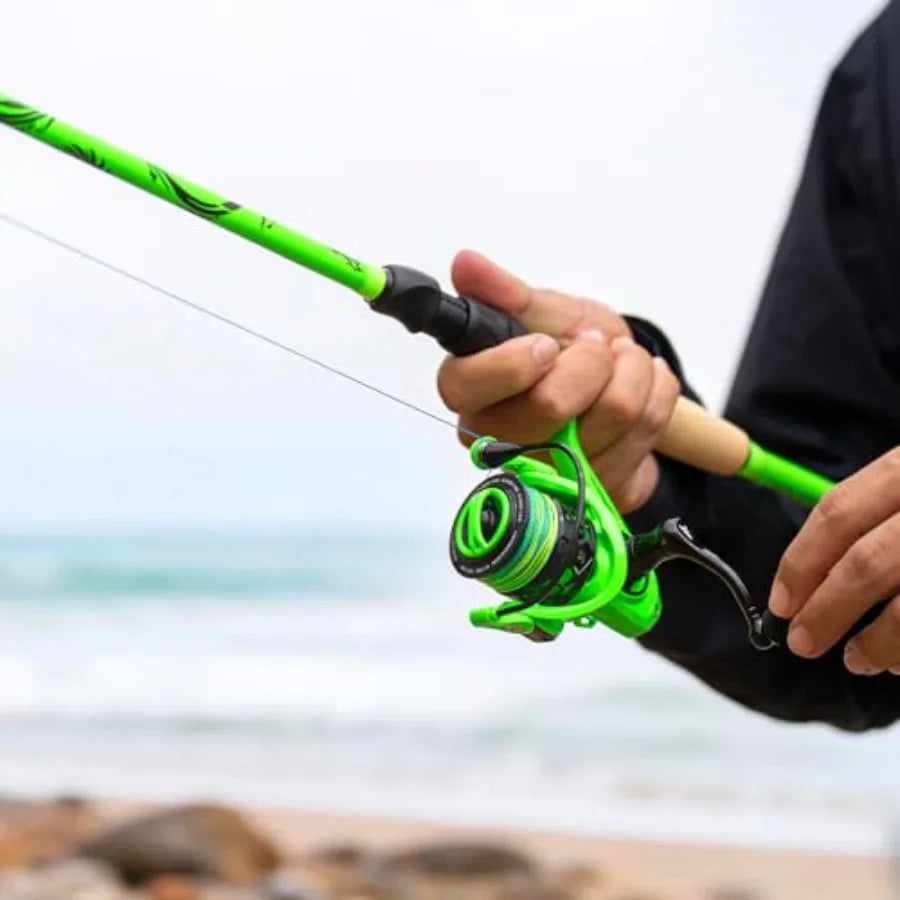 Zephyr Dual-tip Fishing Rod Reel Combo Dual Tips Section for Different Powers IM6 Graphite 2Pc Blanks KastFlex Technology Rubbe