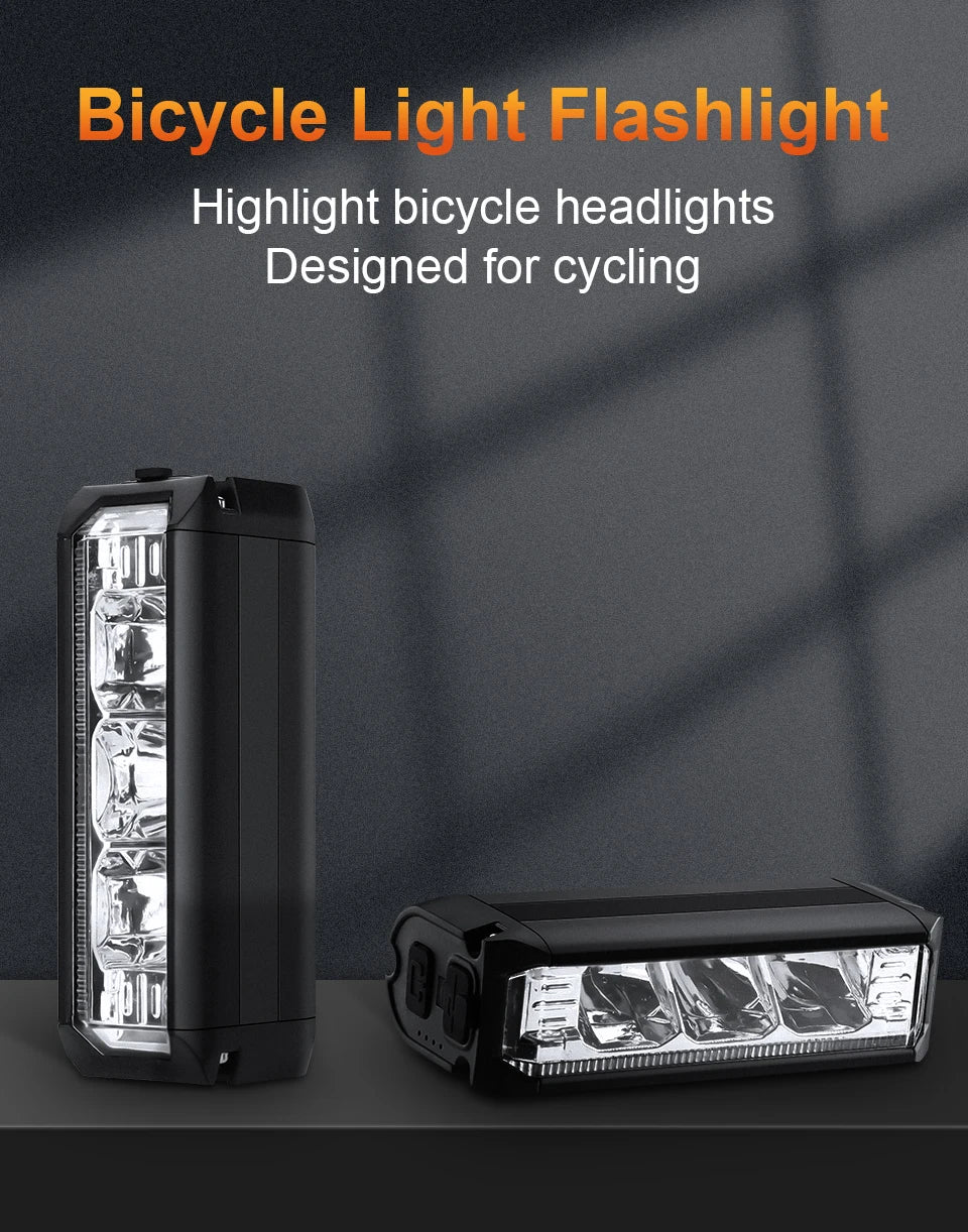 USB Rechargeable Bike Front Light 900 Lumens Cycling Light 2000mAh Bike Lights for Night Riding/Cycling Safety Lamp