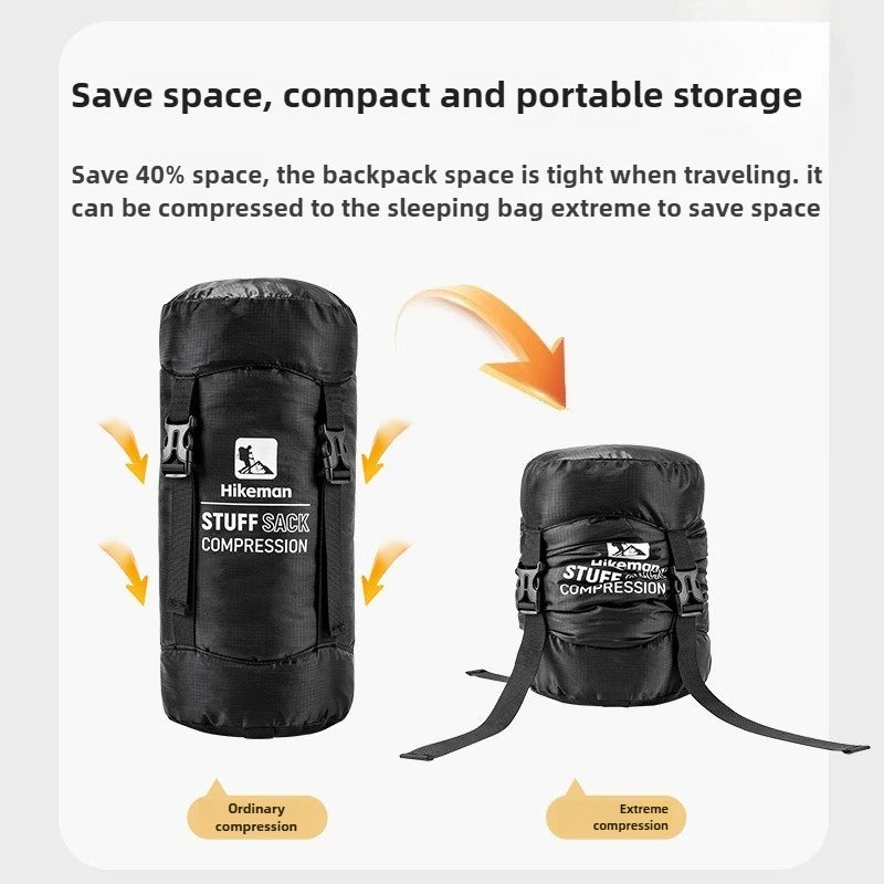 Outdoor Sleeping Bag Compression Bag Camping Travel Organizer Large Capacity Portable Compression Storage Bag for Camping Clothe