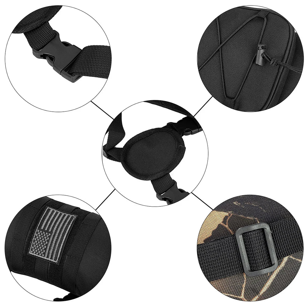 Archery Quiver Bag Bottom Thickening Compound Recurve Bow Holder Adjustable Strap for Outdoor Archery Hunting Accessories