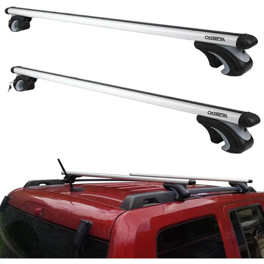 Aluminum Universal 56'' Roof Rack Cross Bars Existing Raised Side Rail with Gap 200 lbs Load Capacity