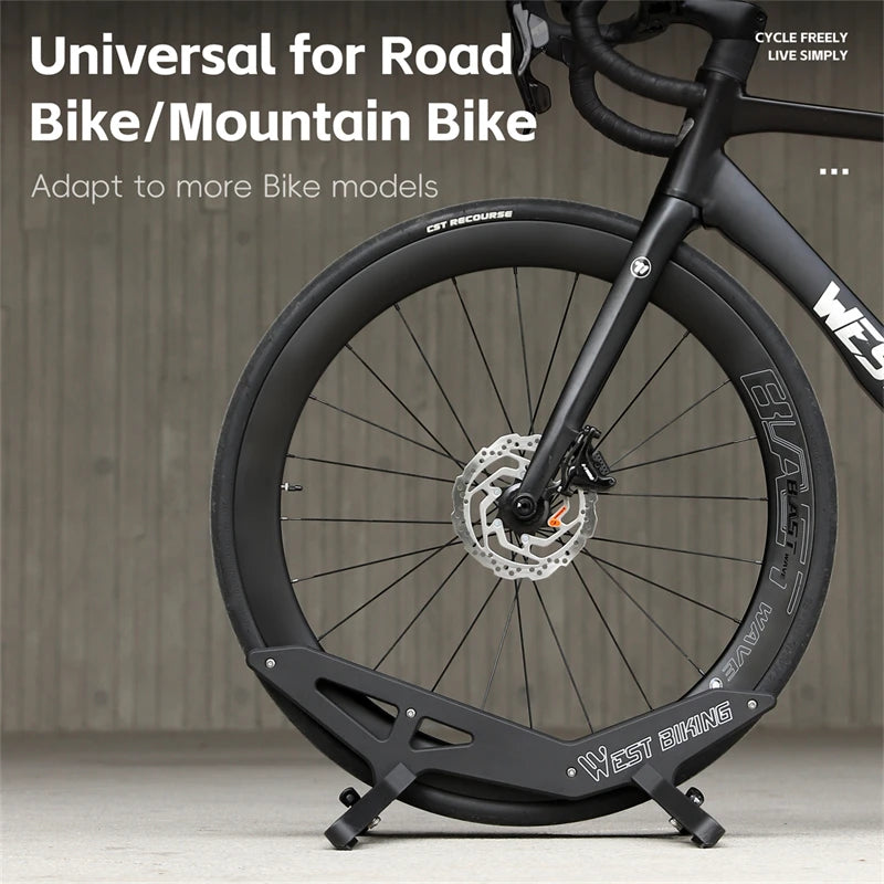 WEST BIKING Adjustable Bicycle Parking Rack Portable Bike Display Stand Mountain Road Bike Parking Rack Cycling Accessories