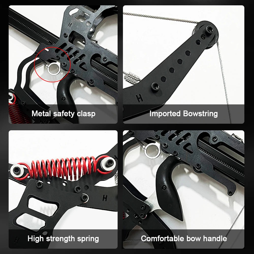 Fire Dragon Dual-Use Compound Bow with Fishing Reel and Sight-Fast Shooting Speed, Ultra-Stable for Hunting, Fishing and Archery