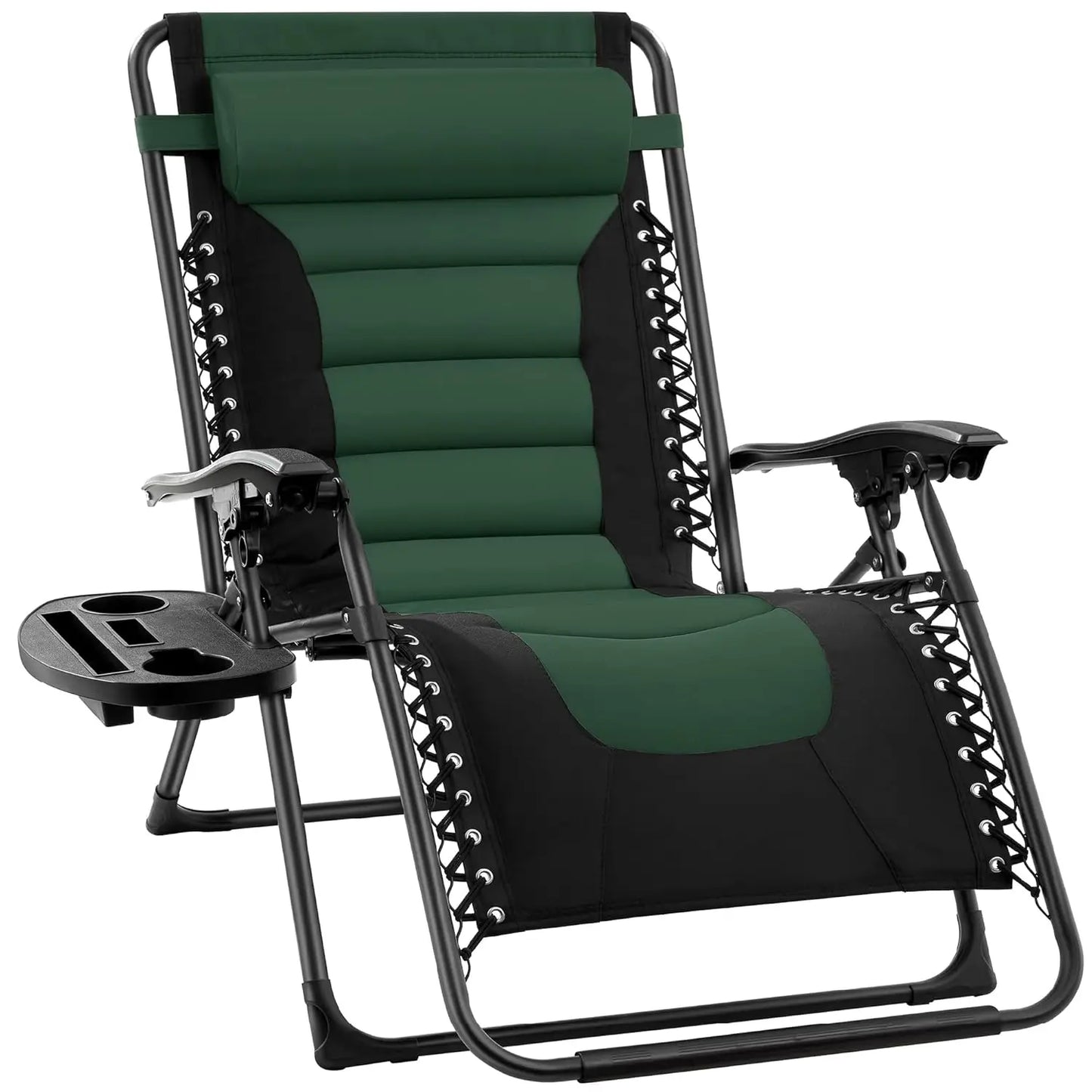 Oversized Padded Zero Gravity Chair, Folding Outdoor Patio Recliner, XL Anti Gravity Lounger for Backyard, Customized