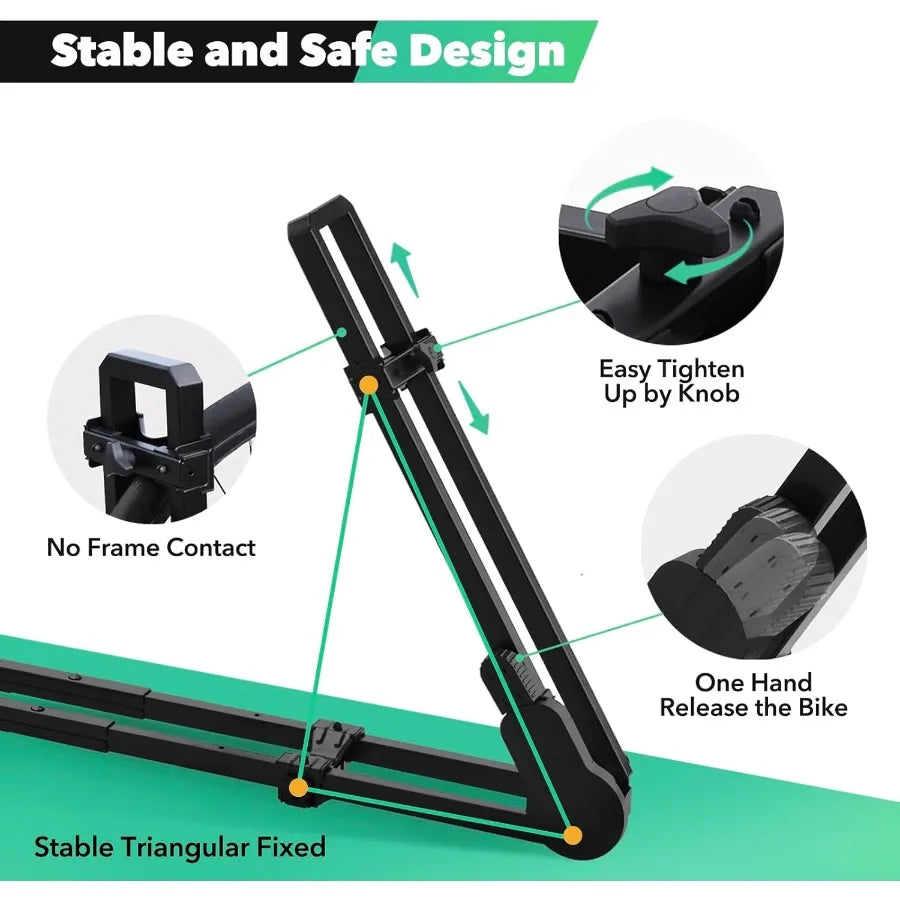 Roof Bike Rack Mount Upright Rooftop Bike Rack with Two Arms 1 Bike Carrier Car Roof Bicycle for Car SUV Only Suitable for Remo