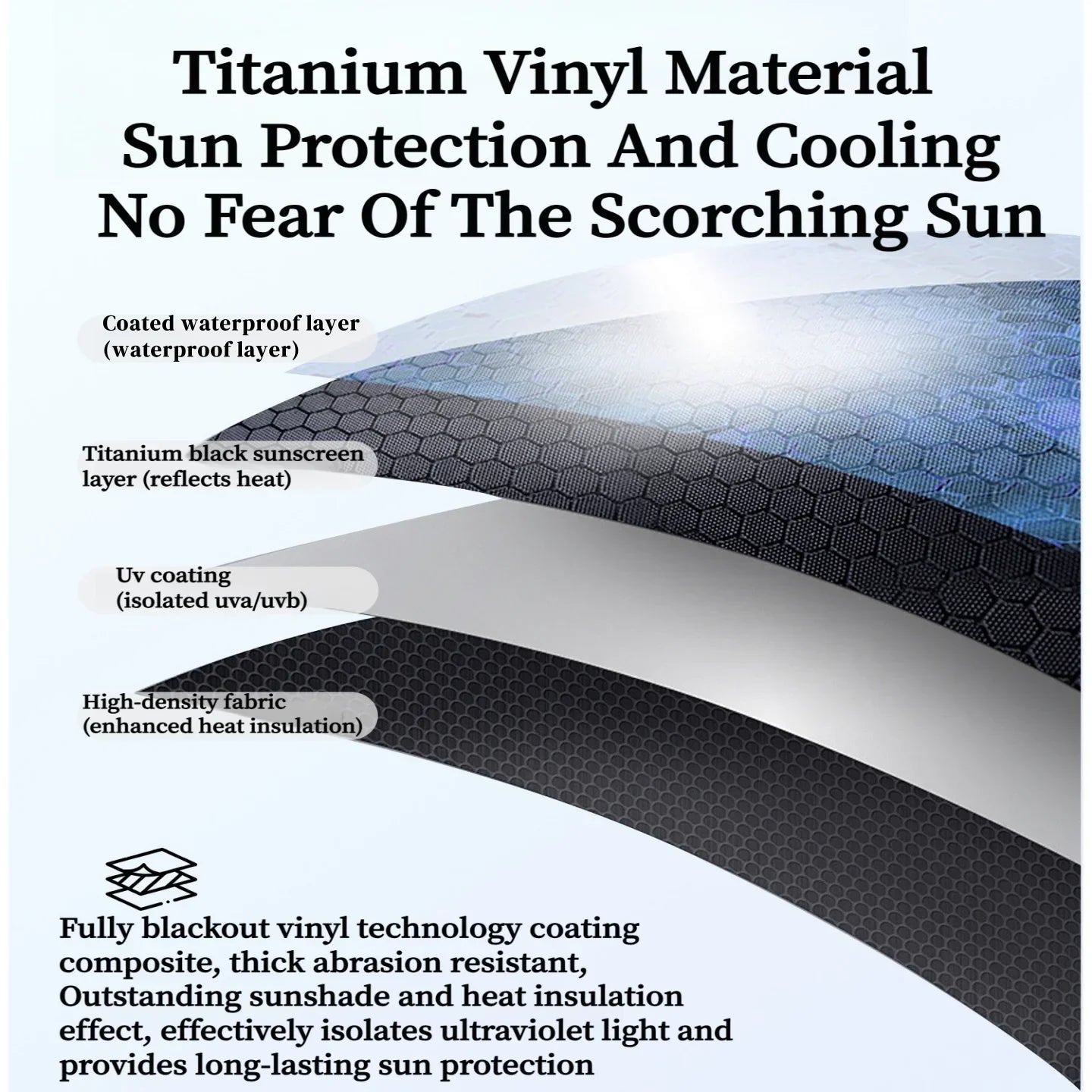 Mountainhiker Outdoor cat ear canopy tent blackout black rubber Waterproof Sun Shelters Camping 28㎡ Quick Setup Sunshade Awning