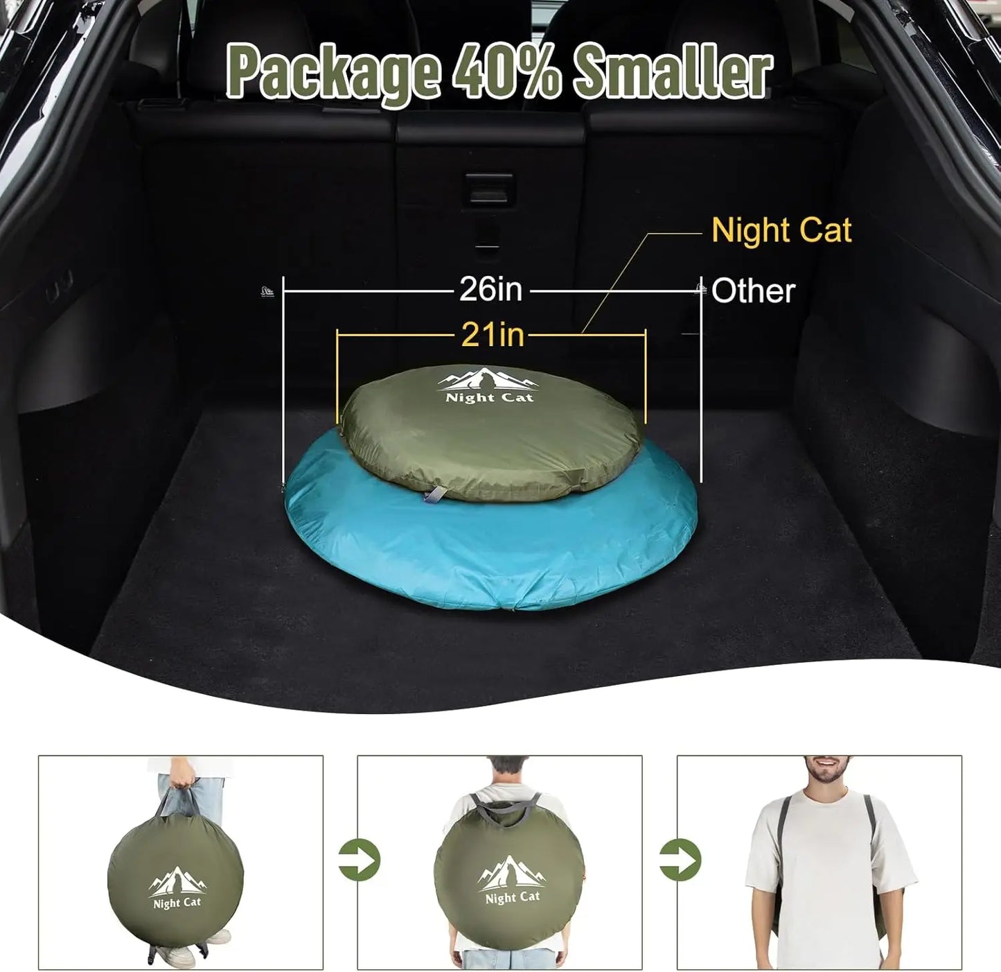 Waterproof Instant Pop-Up Camping Tent for 1 Person, Easy Setup Outdoor Shelter