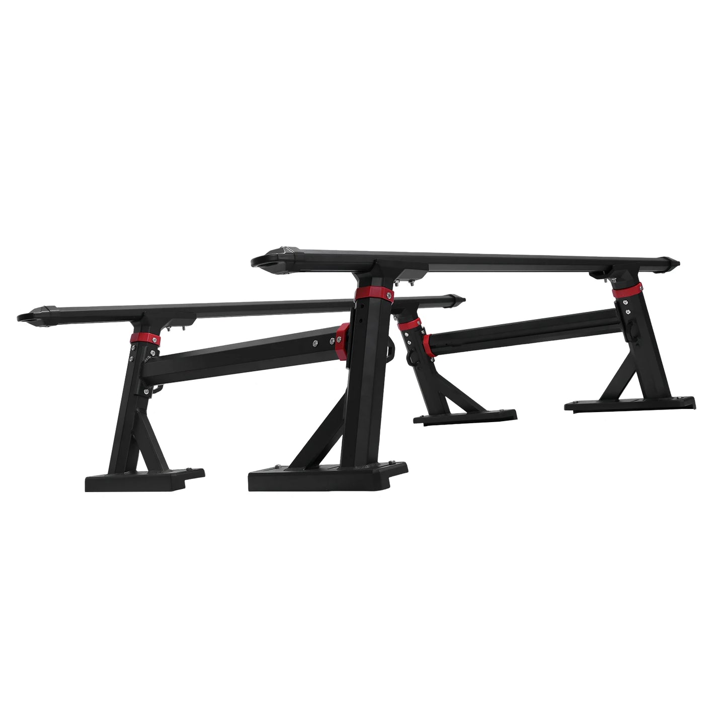 Universal Truck Ladder Rack Crossbar 800 LBS Capacity Aluminum 18-28''High Adjustable for Ford F-Series/Ram/Tacoma/Tundra/Canyon