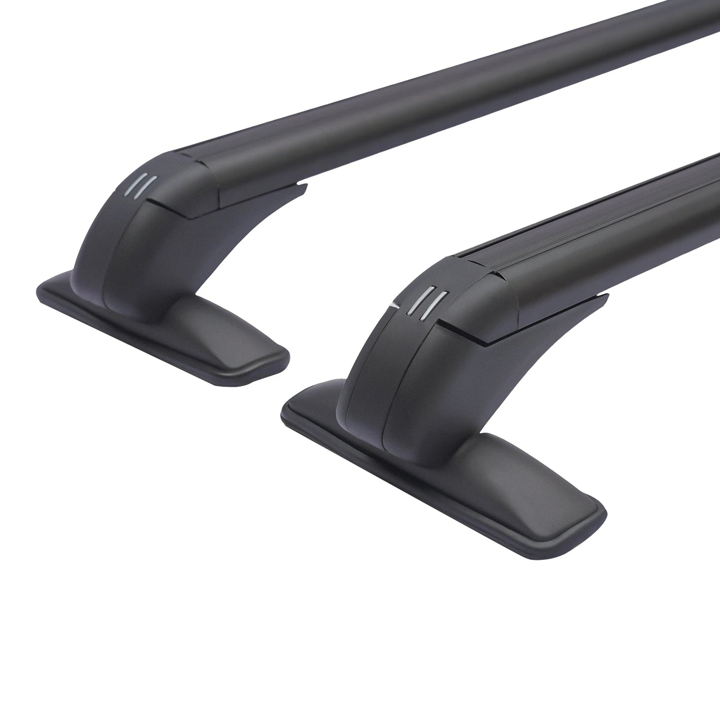 2Pcs 43.3"-44.88'' Universal Aluminum Car Cross Bar Luggage Rack Anti-Theft Design for Most Vehicle Without Roof Side Rail