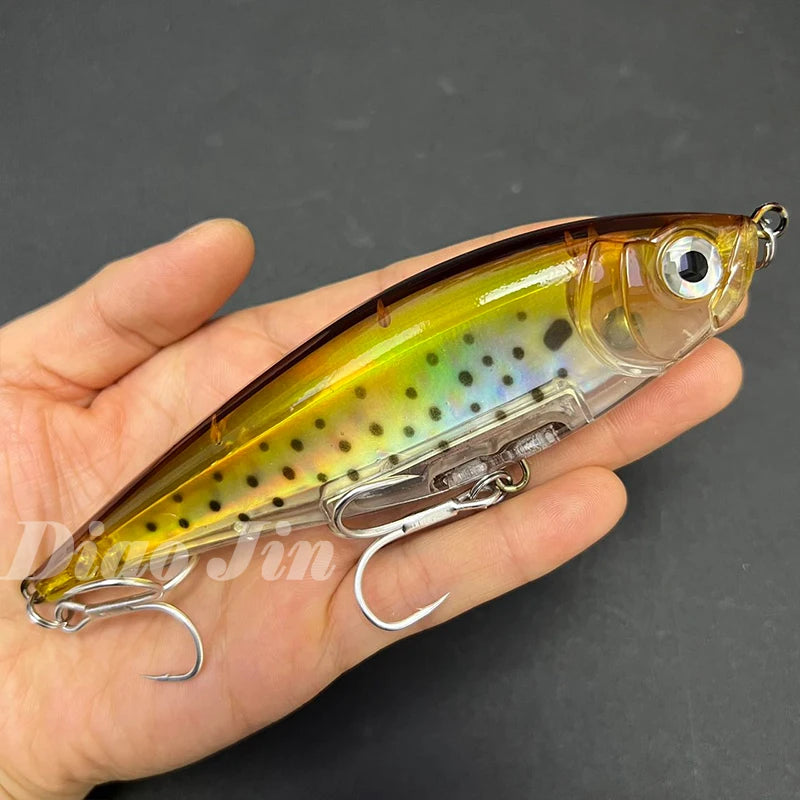 130mm 48g Pencil Fishing Lures Saltwater Trout Pesca Artificial Twitchbait 3D Floating Wobblers for Twitch Fishing Equipment