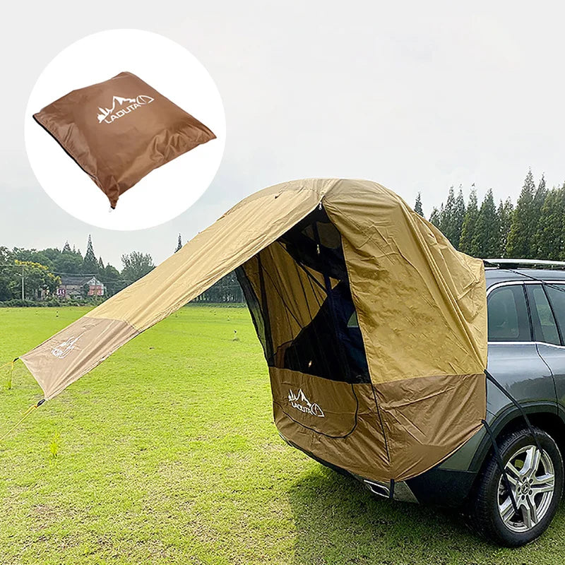 Portable Car Shelter Shade Tent Outdoor Camping Luxury Tent For Suv RV Automobile Side Roof Top Waterproof Rainproof Canopy ﻿