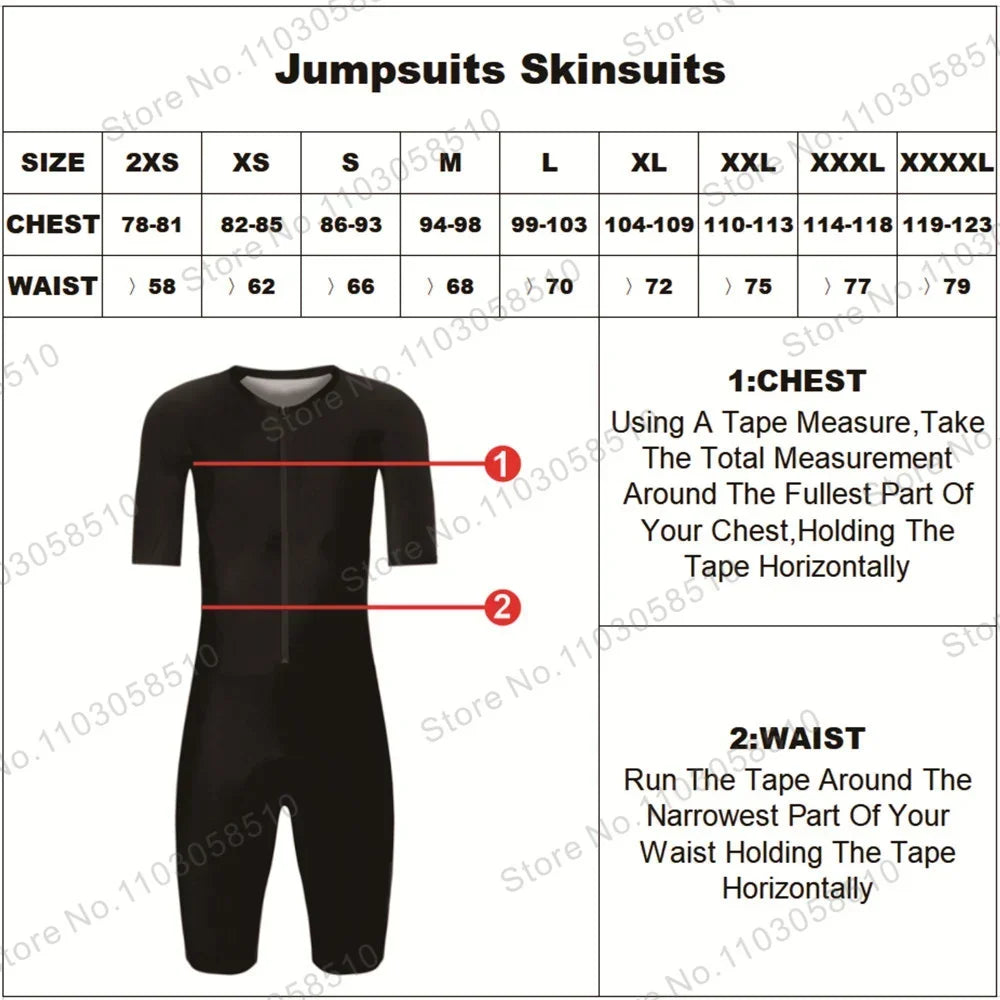 VANRYSEL Men's Triathlon Suit Drive Tri Aero Speedsuit Sports Cycling Run Swimming World Jumpsuit Skinsuit Pulley Clothing