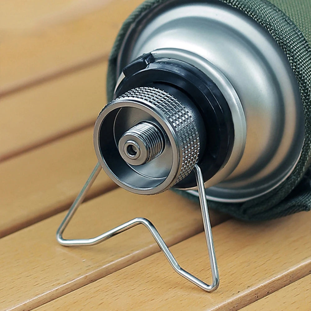 Portable Gas Stove Adapter Aluminum Alloy Camping Gas Converter Lightweight Gas Tank Adapter Compact for Outdoor Cooking