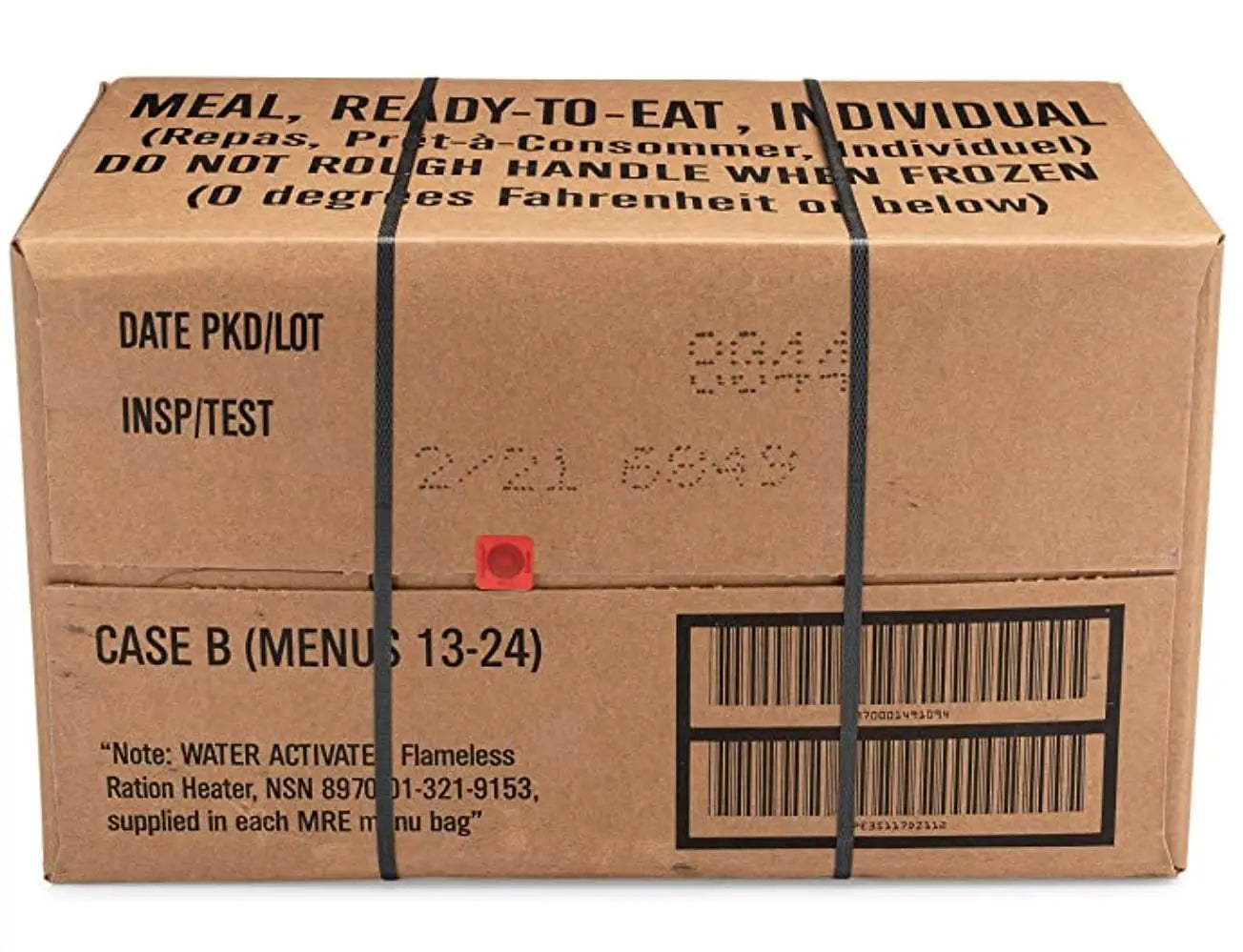 24ct US Military Surplus MRE Meals Ready to Eat 2021 Inspect A+B Case Bundle Menus 1-24