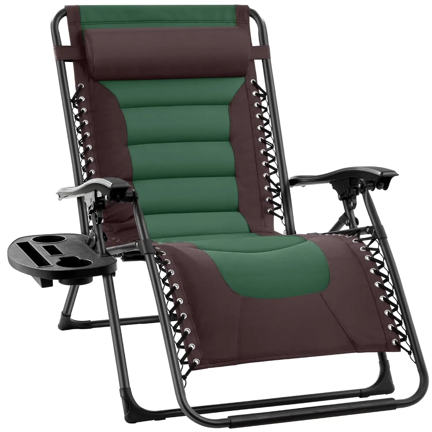 Oversized Padded Zero Gravity Chair, Folding Outdoor Patio Recliner, XL Anti Gravity Lounger for Backyard, Customized